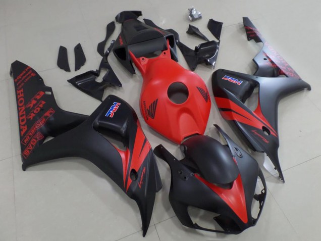 2006-2007 Honda CBR1000RR Motorcycle Fairing - Red Matte Black UK Manufacturers