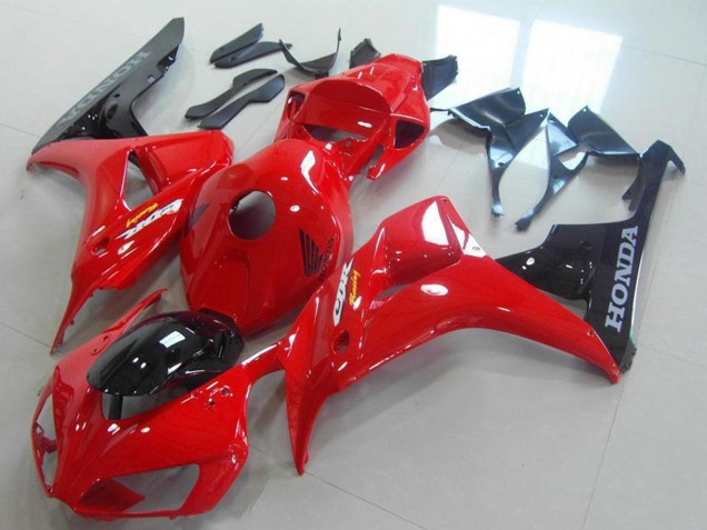2006-2007 Honda CBR1000RR Bike Fairings - Red Glossy Black UK Manufacturers