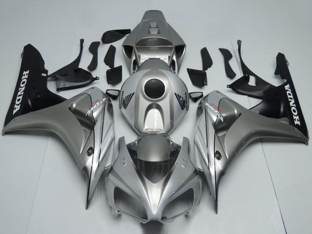 2006-2007 Honda CBR1000RR Motorcycle Fairing - Silver Matte Black UK Manufacturers