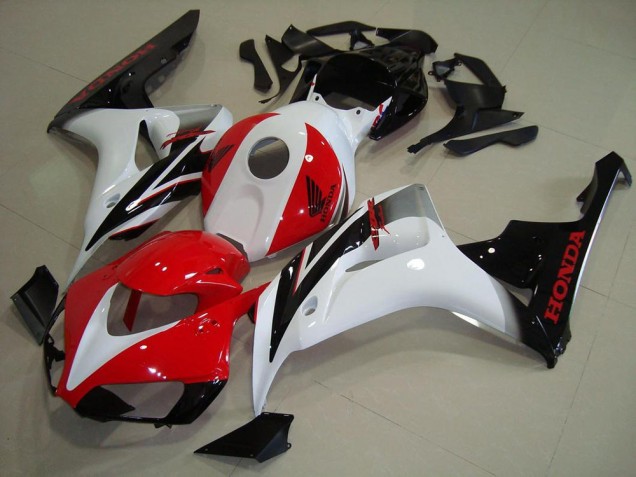 2006-2007 Honda CBR1000RR Motorcycle Fairings Kit - White Red Glossy Black UK Manufacturers