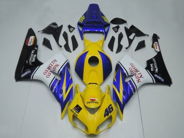 2006-2007 Honda CBR1000RR Motorcycle Fairings - Blue Yellow White Glossy Black Red Nastro Azzurro UK Manufacturers