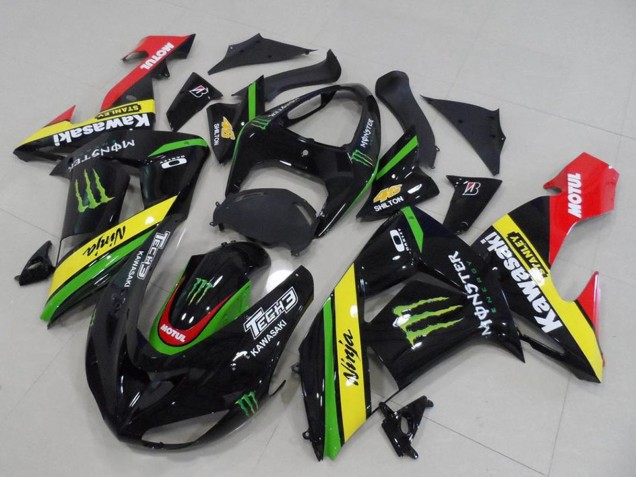 2006-2007 Kawasaki ZX10R Motorcycle Fairings - Glossy Black Red Yellow Green Monster UK Manufacturers
