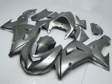 2006-2007 Kawasaki ZX10R Motorcycle Fairings - Glossy Grey UK Manufacturers