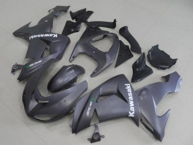 2006-2007 Kawasaki ZX10R Motorcycle Fairings - Matte Grey White Decal UK Manufacturers