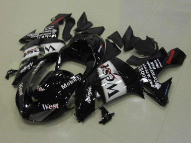 2006-2007 Kawasaki ZX10R Motorcycle Fairings - Glossy Black White West Red UK Manufacturers