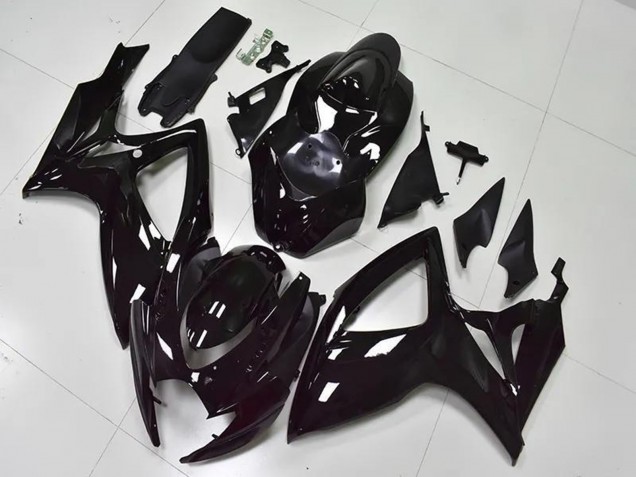 2006-2007 Suzuki GSXR 600/750 Bike Fairings - Glossy Black UK Manufacturers