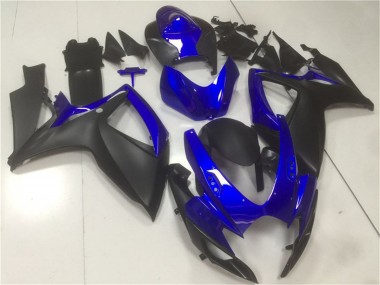 2006-2007 Suzuki GSXR 600/750 Motorcycle Fairings - Blue Matte Black UK Manufacturers