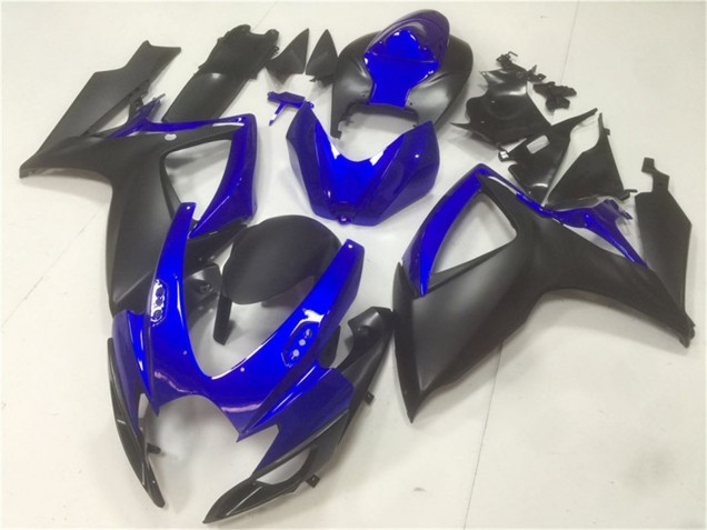 2006-2007 Suzuki GSXR 600/750 Motorcycle Fairings - Blue Matte Black UK Manufacturers