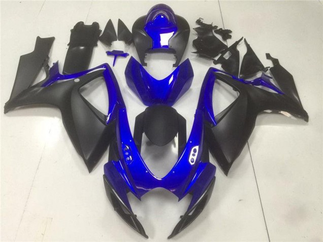 2006-2007 Suzuki GSXR 600/750 Motorcycle Fairings - Blue Matte Black UK Manufacturers
