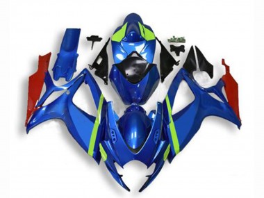 2006-2007 Suzuki GSXR 600/750 Motorcycle Fairings - Blue Green Red UK Manufacturers