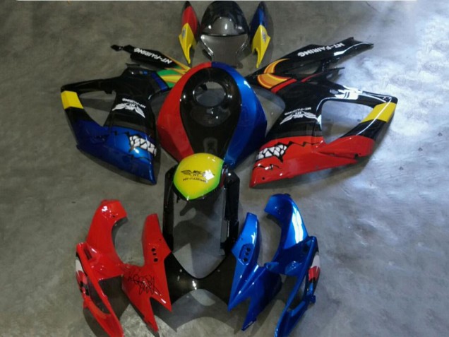 2006-2007 Suzuki GSXR 600/750 Motorcycle Fairings - Red Blue Yellow UK Manufacturers