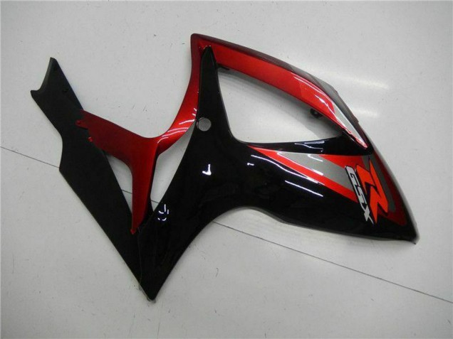 2006-2007 Suzuki GSXR 600/750 Motorcycle Fairing - Red Glossy Black UK Manufacturers