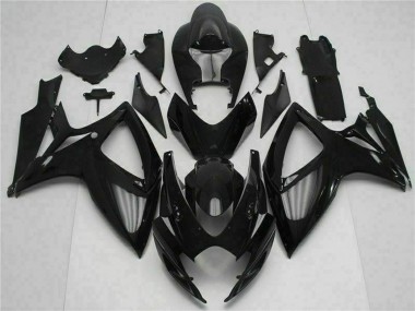2006-2007 Suzuki GSXR 600/750 Motorcycle Fairing Kits - Glossy Black UK Manufacturers