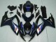 2006-2007 Suzuki GSXR 600/750 Motorcycle Fairings - Glossy Black Blue UK Manufacturers