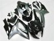 2006-2007 Suzuki GSXR 600/750 Motorcycle Fairings - Silver Glossy Black UK Manufacturers