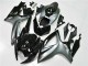 2006-2007 Suzuki GSXR 600/750 Motorcycle Fairings - Silver Glossy Black UK Manufacturers