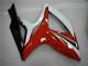 2006-2007 Suzuki GSXR 600/750 Motorcycle Fairings - White Red Glossy Black Stripe UK Manufacturers