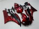 2006-2007 Yamaha YZF R6 Motorcycle Fairing Kits - Red Matte Black UK Manufacturers