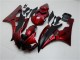 2006-2007 Yamaha YZF R6 Motorcycle Fairing Kits - Red Matte Black UK Manufacturers