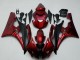 2006-2007 Yamaha YZF R6 Motorcycle Fairing Kits - Red Matte Black UK Manufacturers