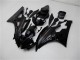 2006-2007 Yamaha YZF R6 Motorcycle Fairing Kits - Glossy Black Matte Black UK Manufacturers
