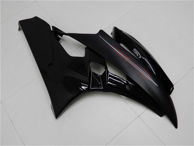 2006-2007 Yamaha YZF R6 Motorcycle Fairing Kits - Glossy Black Matte Black UK Manufacturers