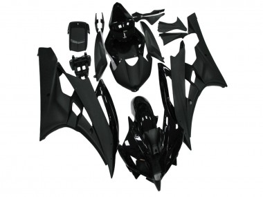 2006-2007 Yamaha YZF R6 Motorcycle Fairing - Glossy Black Matte Black UK Manufacturers