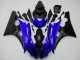 2006-2007 Yamaha YZF R6 Motorcycle Fairing - Blue Matte Black UK Manufacturers