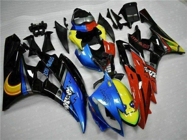2006-2007 Yamaha YZF R6 Motorcycle Fairings - Yellow Blue Red Glossy Black Shark UK Manufacturers