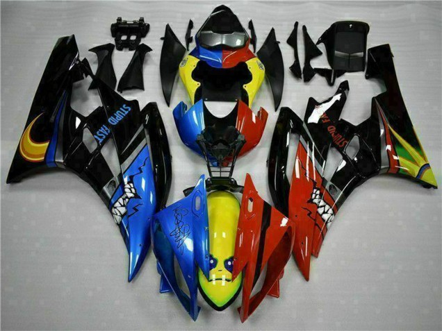 2006-2007 Yamaha YZF R6 Motorcycle Fairings - Yellow Blue Red Glossy Black Shark UK Manufacturers