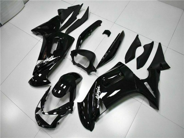 2006-2008 Kawasaki EX650 Motorcycle Fairings - Glossy Black White UK Manufacturers