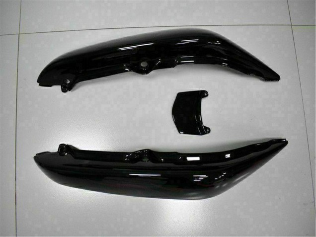 2006-2008 Kawasaki EX650 Motorcycle Fairings - Glossy Black Red Flame UK Manufacturers