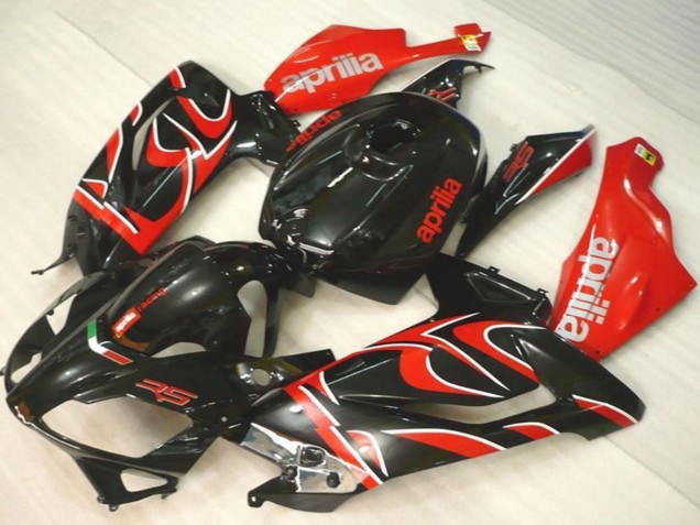 2006-2011 Aprilia RS125 Motorcycle Fairings - Black Red UK Manufacturers