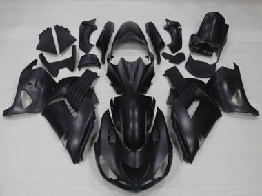 2006-2011 Kawasaki ZX14R ZZR1400 Motorcycle Fairings - Matte Black UK Manufacturers