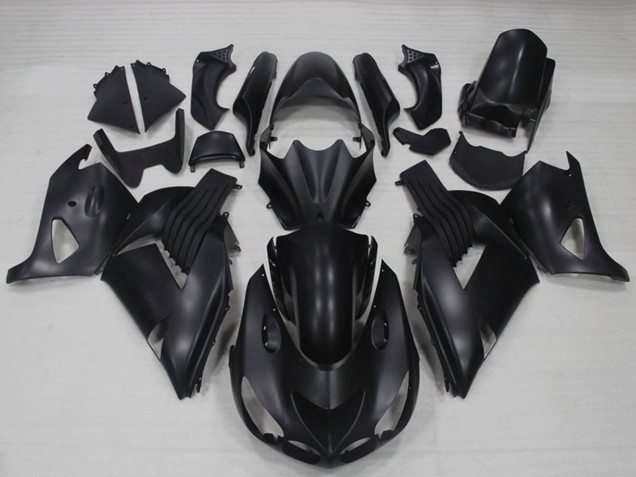 2006-2011 Kawasaki ZX14R ZZR1400 Motorcycle Fairings - Matte Black UK Manufacturers