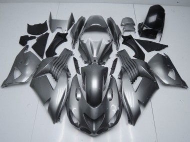 2006-2011 Kawasaki ZX14R ZZR1400 Motorcycle Fairings - Glossy Grey UK Manufacturers