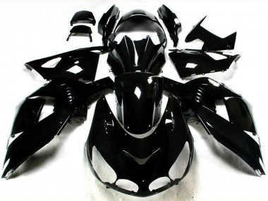 2006-2011 Kawasaki ZX14R ZZR1400 Motorcycle Fairings - Glossy Black UK Manufacturers