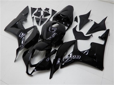 2007-2008 Honda CBR600RR Motorcycle Fairings - Glossy Black UK Manufacturers