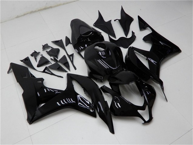 2007-2008 Honda CBR600RR Motorcycle Fairings - Glossy Black UK Manufacturers