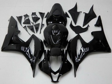 2007-2008 Honda CBR600RR Motorcycle Fairings - Glossy Black UK Manufacturers