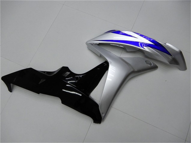 2007-2008 Honda CBR600RR Motorcycle Fairings - Silver Blue Glossy Black OEM Style UK Manufacturers