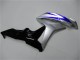 2007-2008 Honda CBR600RR Motorcycle Fairings - Silver Blue Glossy Black OEM Style UK Manufacturers