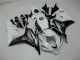 2007-2008 Honda CBR600RR Bike Fairings - White Glossy Black UK Manufacturers