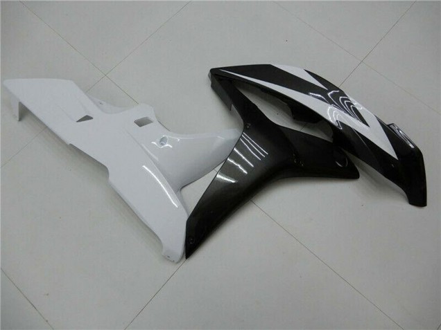 2007-2008 Honda CBR600RR Bike Fairings - White Glossy Black UK Manufacturers