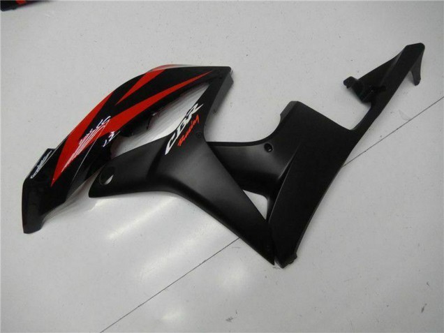 2007-2008 Honda CBR600RR Motorcycle Fairings - Red Matte Black with Decals UK Manufacturers