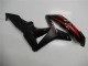 2007-2008 Honda CBR600RR Motorcycle Fairings - Red Matte Black with Decals UK Manufacturers