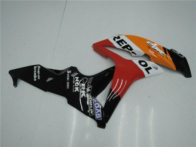2007-2008 Honda CBR600RR Bike Fairings - Orange White Red Glossy Black Repsol UK Manufacturers