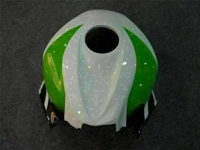 2007-2008 Honda CBR600RR Motorcycle Fairing - White Green Glossy Black Hannspree UK Manufacturers