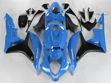2007-2008 Honda CBR600RR Motorcycle Fairing - Light Blue Glossy Black UK Manufacturers