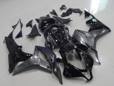 2007-2008 Honda CBR600RR Motorcycle Fairings - Grey Glossy Black UK Manufacturers